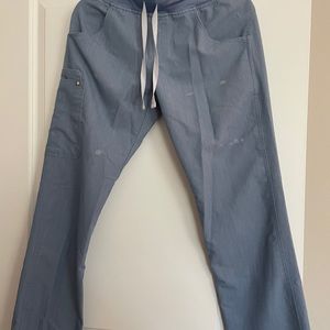 Figs Heather Indigo Kade Cargo Scrub Bottoms